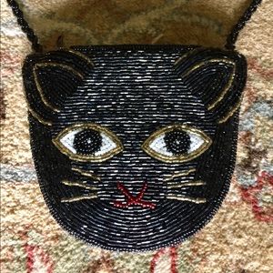 Beaded Kitty Mini Bag